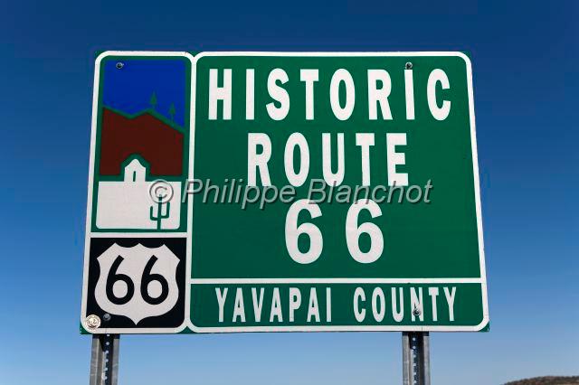 etats unis ouest 07.JPG - Panneau US Route 66Historic route 66Arizona, Etats-Unis